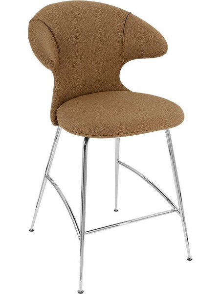 Σκαμπό Time Flies 590-01C5913-2 51x56x102cm Sugar Brown-Chrome Umage