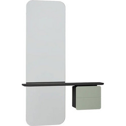 Καθρέπτης Τοίχου One More Look 5108C5620-8 78x15x118cm Black Oak Nuance Olive Umage