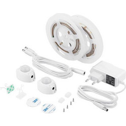 Ταινία Led Αδιάβροχη 145-70020 (Σετ 2Τμχ) Με Αισθητήρα Κίνησης 6W 12V 3000K IP65 L=1,2m 0,8x0,13cm E