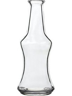 Μπουκάλι Γυάλινο 0,200ml ΚΑΡΑΦΑΚΙ (ΦΕΛΛΟΣ) - Διαφανές 56τμχ
