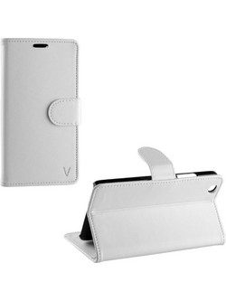 Volte-Tel Leather PU Book-Stand Θήκη White (Lenovo Vibe K5)