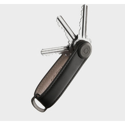 Orbitkey - Leather Key Organiser - Black/Black