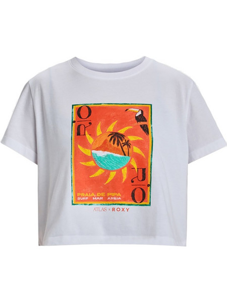 Roxy Γυναικεία κοντομάνικη μπλούζα Atlas - Short Sleeves T-Shirt for Women BRIGHT WHITE RI
