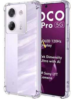 Techsuit Shockproof Clear Silicone Poco M7 Pro 5G Θήκη Σιλικόνης Διάφανη