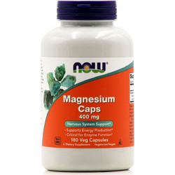 Now Foods Magnesium 400mg 180 Κάψουλες