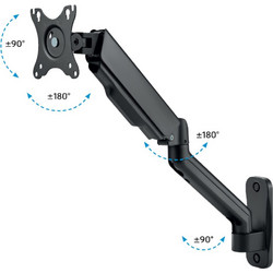 TECHLY ICA-LCD G112E Βάση τοίχου με ελατήριο για τηλεόραση 17-32" Προέκταση 55,1 cm