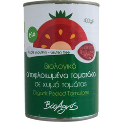Τοματάκια Αποφλοιωμένα Ολόκληρα 400g Βιοαγρός Bio Χωρίς Γλουτένη - 221009179