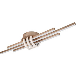 Φωτιστικό Οροφής - Πλαφονιέρα Cinto R67873165 81x18x10,5cm Dim Led 2380lm 20W 3000K Coffee RL Lighting