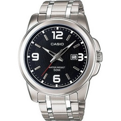 Casio Ανδρικό Ρολόι με Ασημί Μεταλλικό Μπρασελέ MTP-1314D-1AVEF