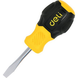 DELI κατσαβίδι ίσιο DL6360381N με αντιολισθητική λαβή, μαγνητικό, 6x38mm