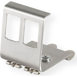 Din Rail Adapter για 2x Keystone (21.99.3009-10) - Silver 21.99.3009-10