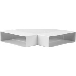 Europlast KLH25-90 - Σύνδεσμος Αγωγών Πλαστικός, Γωνιακός 90 Οριζόντιος, 220x55mm