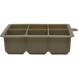 Παγοθήκη Κύβος 6 Θέσεων 847075 16,5x10,5x4,5cm Taupe Ankor Σιλικόνη