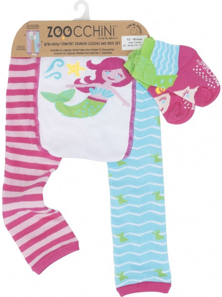 Grip Easy Crawler Pants & Socks Set - Marietta the Mermaid - 6-12