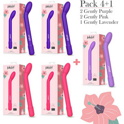 Pack 4 + 1 Gently G-Point Vibrators with APP