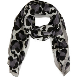 MORGAN Γκρι φουλάρι animal print 241-5Pliss