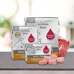 Platinum Natural Pet Food & Care Menu Adult with Iberico & Turkey 375gr