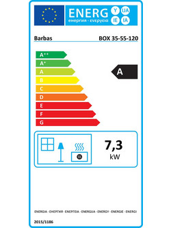 Barbas Bellfires Box 40 45-110 Ατσάλινη Ξυλόσομπα 7.3kW
