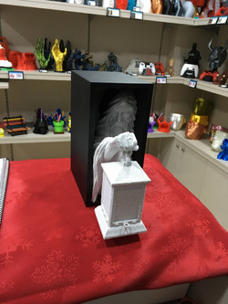 Dark Age Black Marble 3D Book Nook 5076