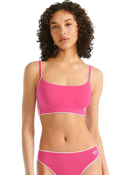adidas Originals ADICOLOR COMFORT FLEX COTTON SCOOPED BRALETTE 4A0261-520 Ροζ
