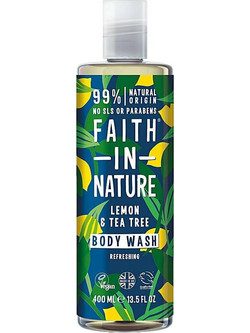 Faith In Nature Tea Tree & Lemon Αφρόλουτρο σε Gel 400ml