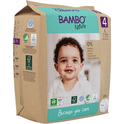 Bambo Nature Πάνες No4 7-14kg 24τμχ