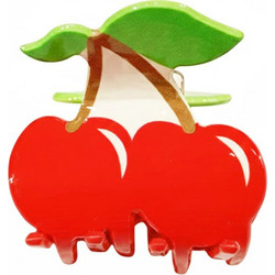 Σετ 12 Κλάμερ Μαλλιών Κεράσια - Cherry Hair Clips Set of 12 A51001-1