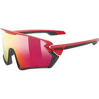 Uvex Sportstyle 231 S53.2.065.3216 Αθλητικά Γυαλιά Ηλίου Μάσκα Κοκάλινα Μαύρα με Μπλε Καθρέπτη Φακό