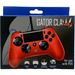 Playstation 4 - Gator Claw Wired Controller (Red) (ORB) - PlayStation 3
