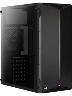 Aerocool Split Gaming Midi Tower Κουτί Υπολογιστή RGB με Πλαϊνό Παράθυρο