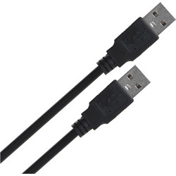 Lanberg CA-USBA-20CU-0010-BK USB cable 1m 2.0 USB A Black