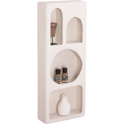ΡΑΦΙΕΡΑ ΤΟΙΧΟΥ FB918069 MDF ΣΕ ΥΠΟΛΕΥΚΟ ΧΡΩΜΑ 47x18x120Υεκ