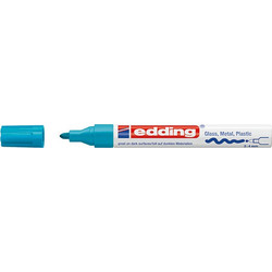 Edding Μαρκαδόρος Λαδιού 750 με μύτη 2-4mm Γαλάζιο