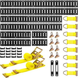 VEVOR Σετ Ράγας Δεσίματος E-Track, 8 Τεμάχια 1.5μ + 1.2μ + 0.6μ + 0.3μ με Προσαρτήματα για Βαν και Τρέιλερ SPEXGD5FT4FTQVVHV001V0