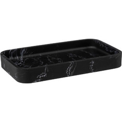 Black Rect Plate Lea 174793B - FIVE