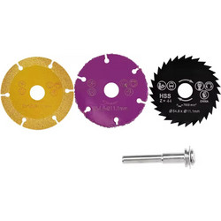 Σετ Δίσκοι Κοπής Μικροί 54.8x11.1mm HSS με Στέλεχος 3τμχ Ouruisi
