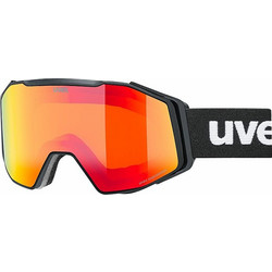 UVEX GRAVITY FM BLACK MATT MIRROR RED S2050