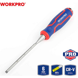 ΣΚΑΡΠΕΛΑ ΠΛΑΣΤΙΚΗ ΛΑΒΗ 6mm(1/4") WP243004 WORKPRO (PROFI) (ΚΑΡΤΕΛΑ)