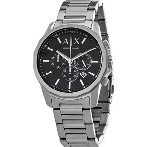 Armani Exchange Ανδρικό Ρολόι Χρονογράφος με Ασημί Μεταλλικό Μπρασελέ AX1720