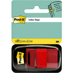 Σελιδοδείκτες 3M Post-it 25,4 x 43,2 mm Red (50 καρτέλες)