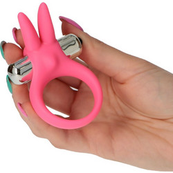 Toyz4lovers Timeless Stretchy Ring Σετ Ελαστικά Δαχτυλίδια Πέους Σιλικόνης με Δόνηση 3.5cm Ροζ