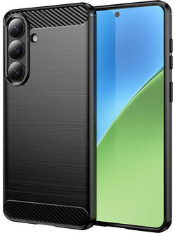 Techsuit Carbon Silicone Back Cover Black (Samsung Galaxy S26 Plus)