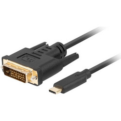 Lanberg USB 2.0 Cable USB-C male - DVI-D male Μαύρο 3m (CA-CMDV-10CU-0030-BK)