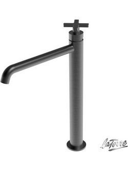 Μπαταρία Νιπτήρος Υψηλή ELLE CROSS Black Brushed 38016-410 LA TORRE