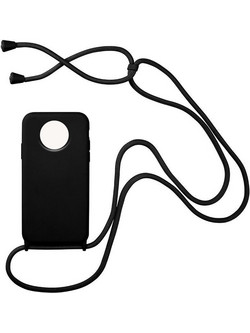 Sonique CarryHang Θήκη Σιλικόνης με Κορδόνι Xiaomi Redmi Note 9T Black