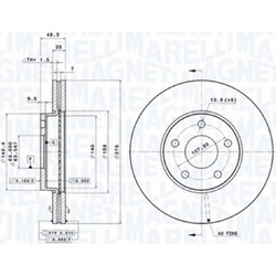 Magneti Marelli Δισκόπλακα - 360406005401