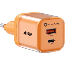 Hyperloq(TM) NeoCharger 45W - Πορτοκαλί