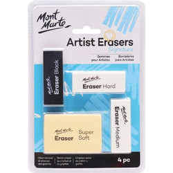 Γόμες Σχεδίου Mont Marte Creative Eraser 4 Τεμάχια