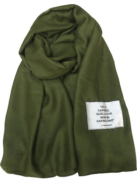 LE PANDORINE - Green aria scarf 90x180