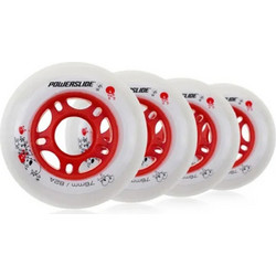 POWERSLIDE Men Kids 76mm/82a 4-pack Inline Skate Wheels - - - 905177/76